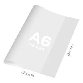 Notizbuchhülle A6 PVC klar